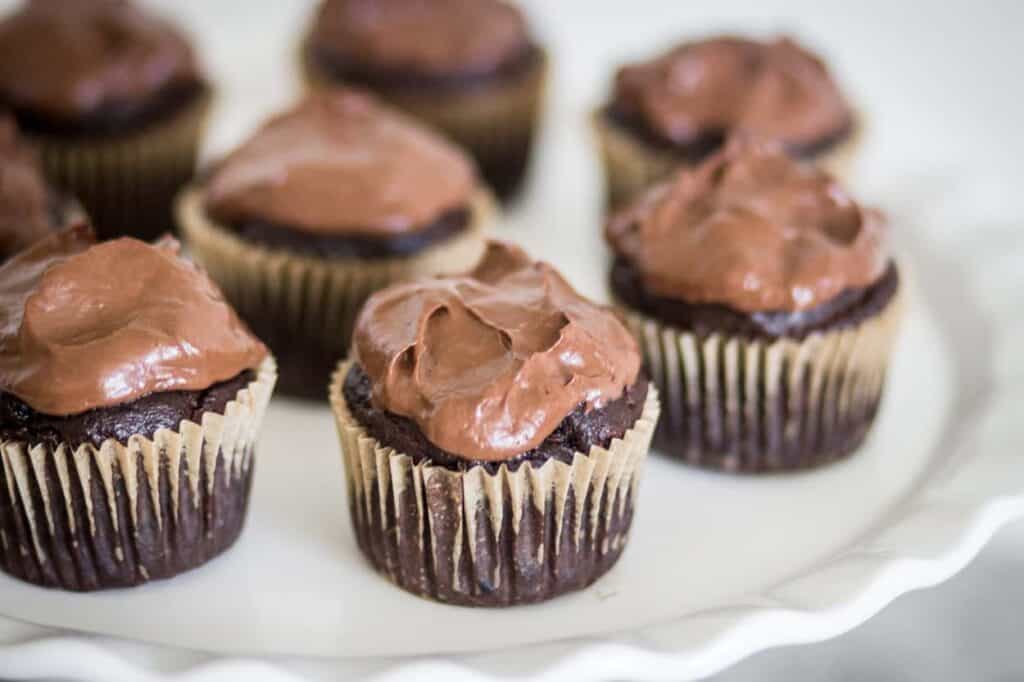paleo chocolate cupcakes are a delicious gluten free chocolate dessert option if you are following that diet