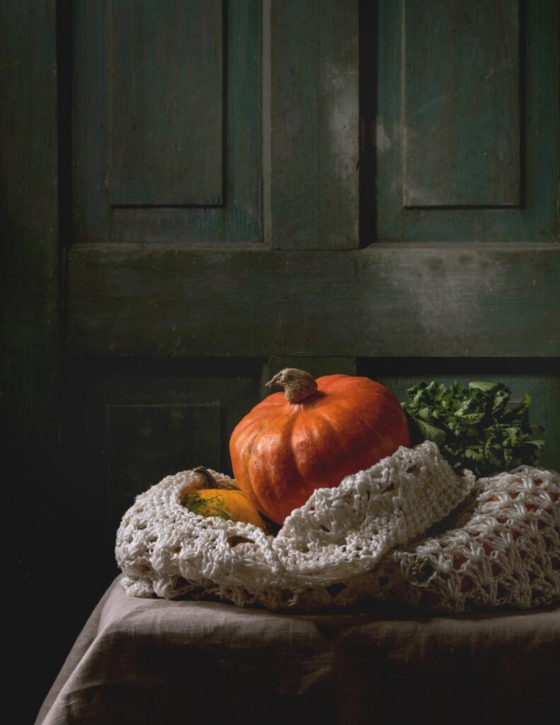 one of my favorite things for fall are orange pumpkins and lovely squash