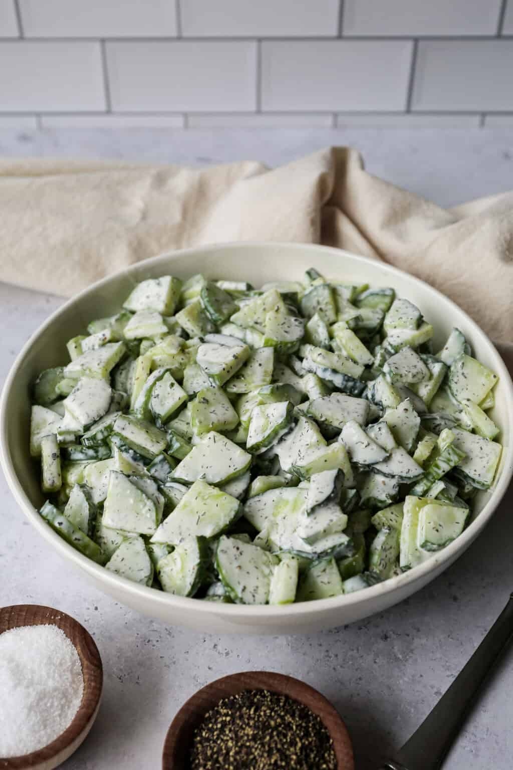 Creamy Cucumber Salad - Small Farm Big Life